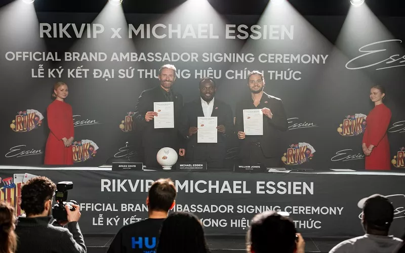 Michael Essien trở thành đại sứ cho Rikvip mang nhiều ý nghĩa chiến lược